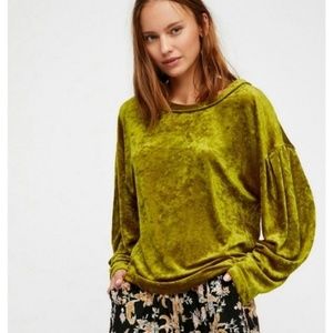 Free People - We the Free - Milan Top Dolman Sleeves in chartreuse